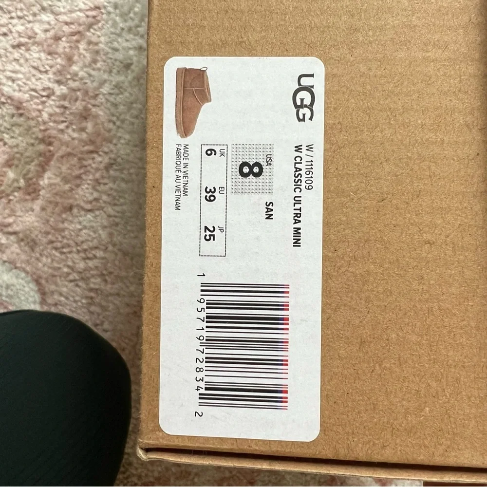 UGG Classic Ultra Mini Boots in Sand - Picture 6 of 7